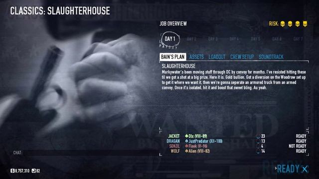 Payday 2 "Classic Heists" - Прохождение pt7 (Slaughterhouse; Death Wish) смотреть онлайн
