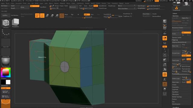 Zbrush ZModeller Brush basics смотреть онлайн