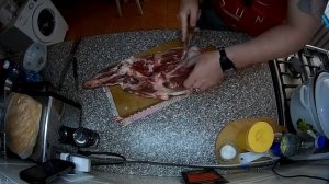 Разделка бараньей лопатки