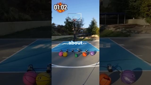 Which Color Basketball Will Pop First? #shorts смотреть онлайн
