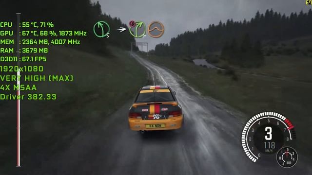 DiRT Rally [I5 6400 + GTX 1060 3Gb] (1080p60FPS) смотреть онлайн