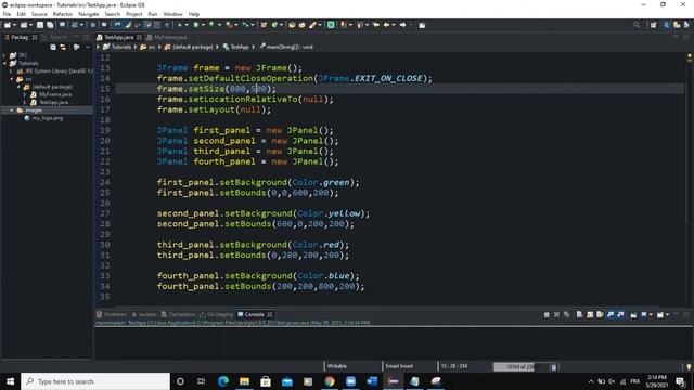 Java GUI Crash Course Tutorial #7 - Create a Panel using JPanel Class and Methods in Java GUI смотреть онлайн