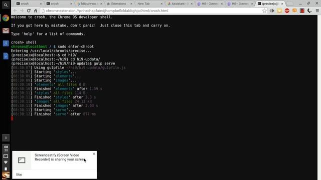 Chrome book developer environment. yo polymer смотреть онлайн