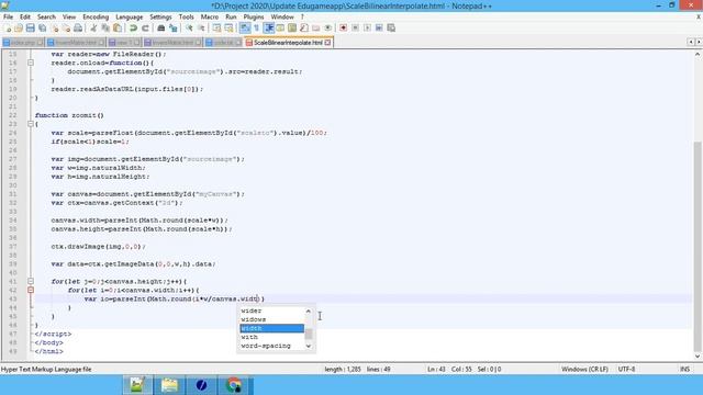 Bilinear Interpolation for Image Scaling with HTML5 Canvas смотреть онлайн