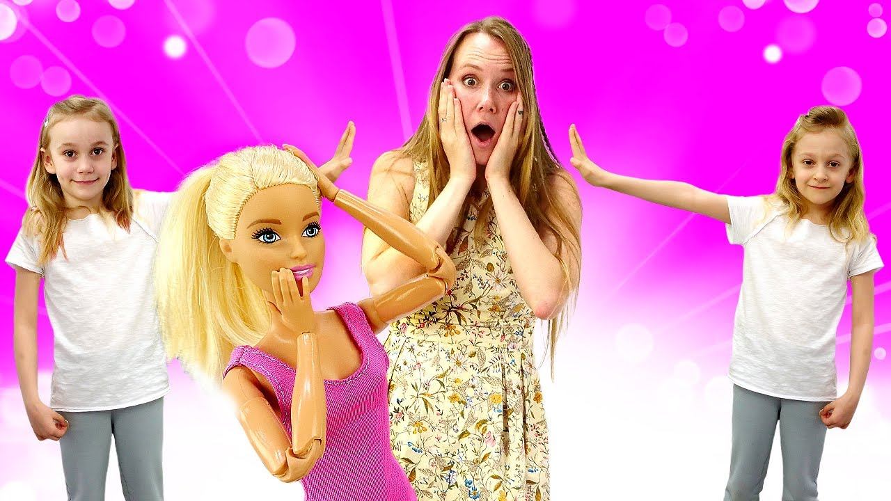 Видео про игры в куклы Барби. Барби придумала розыгрыш с близняшками! Игрушки для девочек смотреть онлайн