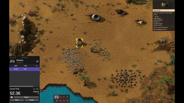 Factorio Tutorial Level 1/5 Speedrun: Mastering The Basics! смотреть онлайн