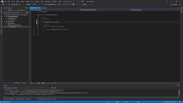 Project Setup and Hello World - P/INVOKE WITH C# AND C++ TUTORIAL #1 смотреть онлайн