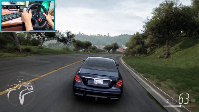(Brabus) Mercedes-AMG E63 S - Forza Horizon 5 Free-Roaming Gameplay with Logitech G29 смотреть онлайн