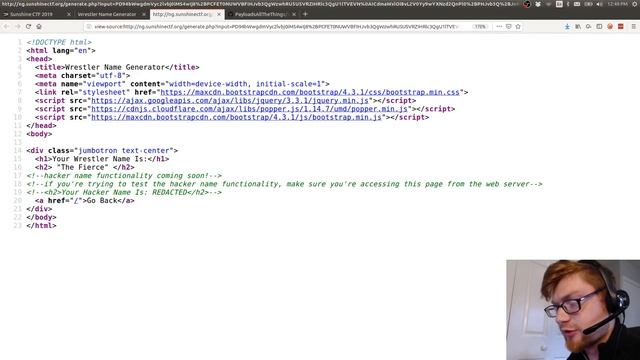 SunshineCTF 2019: Wrestler Name Generator (XML XXE) смотреть онлайн