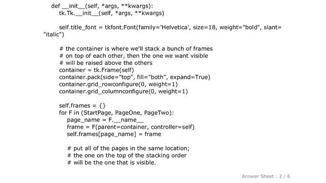 PYTHON : Switch between two frames in tkinter смотреть онлайн