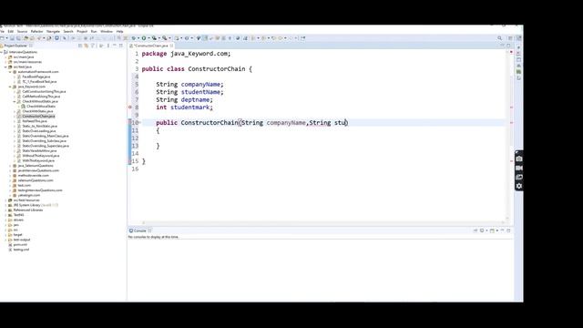 Java Selenium # 6 | this keyword Part # 2 | How Constructor Chaining Works in Java | NATASA Tech смотреть онлайн