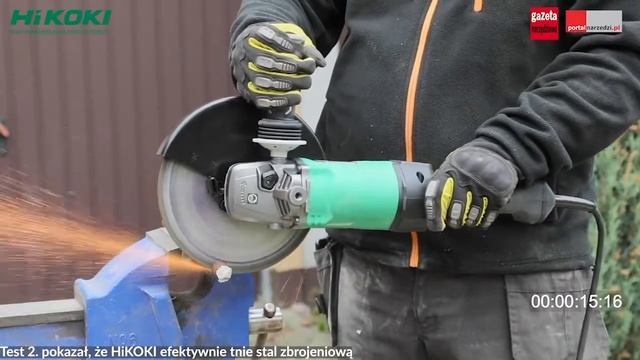 TEST SZLIFIERKI KĄTOWEJ HIKOKI G 23BYE смотреть онлайн