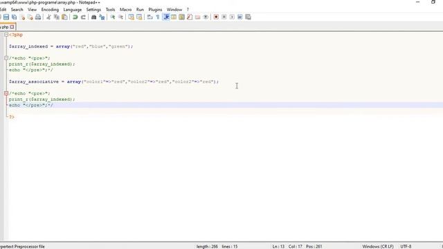 Arrays in PHP смотреть онлайн