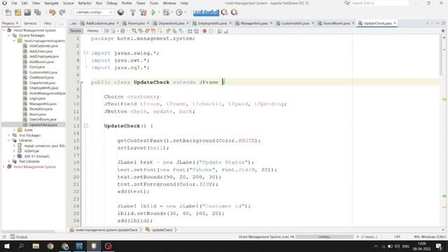 14/17 - Hotel Management System | Java Project | Creating Update Checkout Class смотреть онлайн