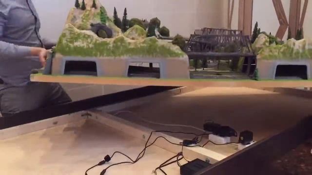 Финальный монтаж макета021 "Город Гранд Шмидт" апрель 2016 железная дорога для дома смотреть онлайн