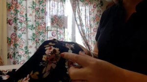 ВЫРАВНИВАЕМ ПЛАТЬЕ ,ОБРЕЗАЕМ НИЗ И ОБРАБАТЫВАЕМ КРАЙ.