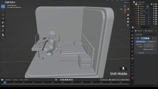 How I made this cute isometric Bedroom in Blender смотреть онлайн