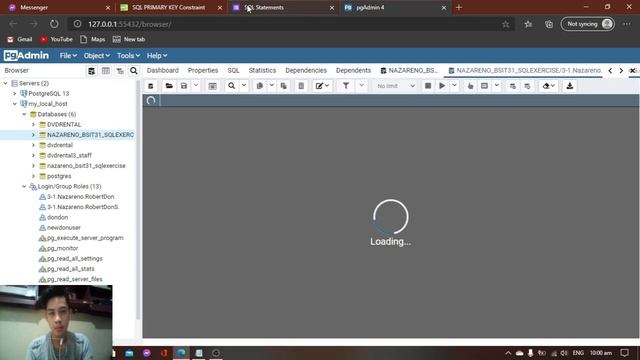 LAB 3 BSIT 3-1 | DB POSTGRESQL PG ADMIN 4 | Creating Tables and Insert смотреть онлайн