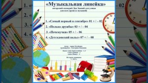 Арина Чугайкина Музыкальная линейка авторский сценарий Дня знаний с музыкой для всех групп для улицы