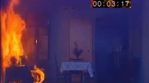 Пожар в комнате