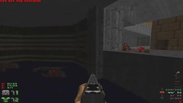 Map02: Underhalls - Doom II: Hell on Earth [Все секреты] смотреть онлайн