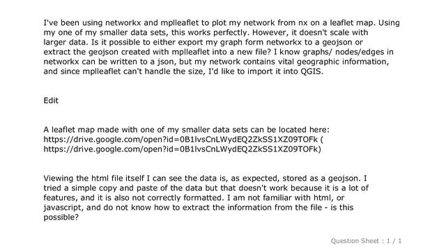 HTML : Python NetworkX/Mplleaflet: network to geojson смотреть онлайн