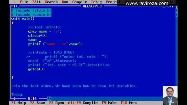 How to scan float and char variable in C Language (Gujarati) смотреть онлайн