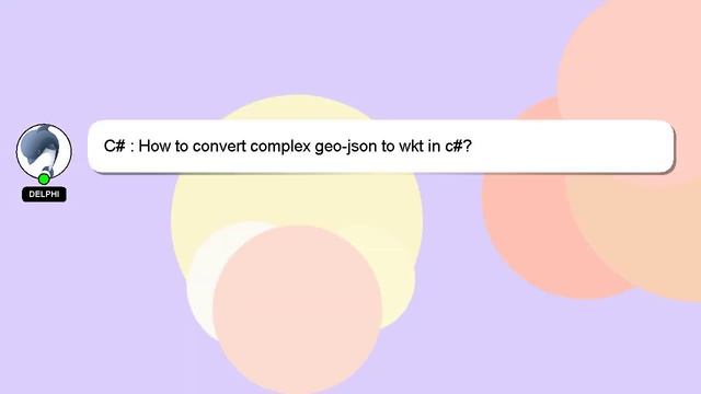 C# : How to convert complex geo-json to wkt in c#? смотреть онлайн