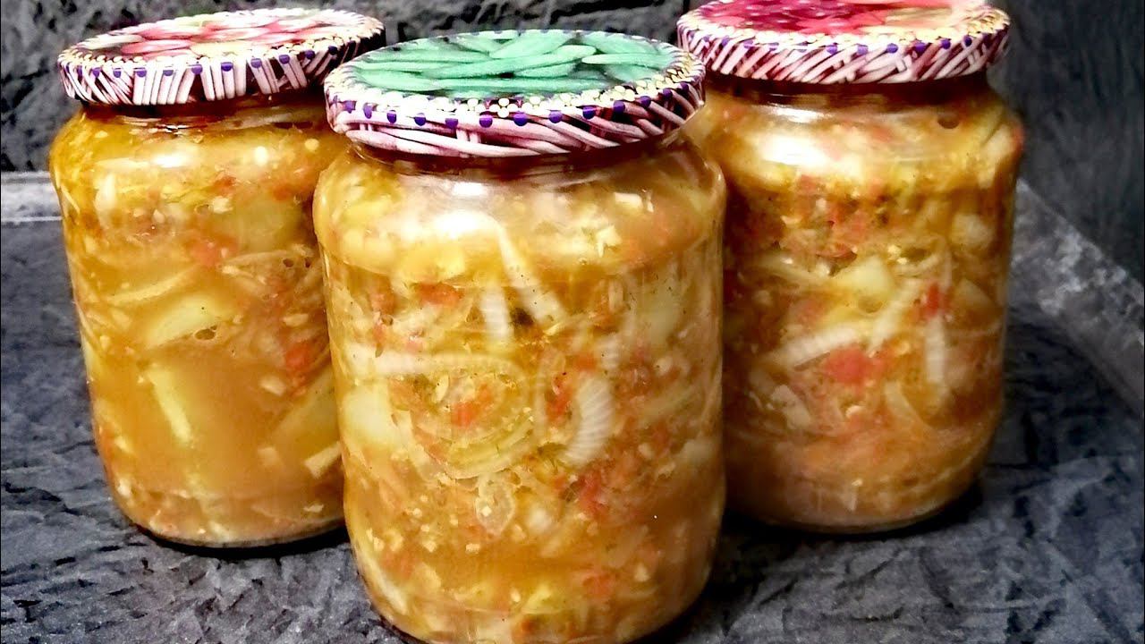 Салат из зелёных помидор по грузински на зиму смотреть онлайн