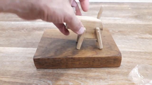 Игрушка кошка из дерева дуб своими руками поделка DIY смотреть онлайн