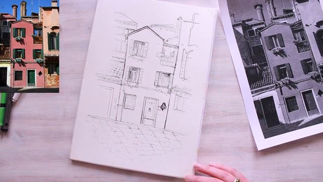 Урок 13. Солнечная Италия. Архитектурный скетч смотреть онлайн