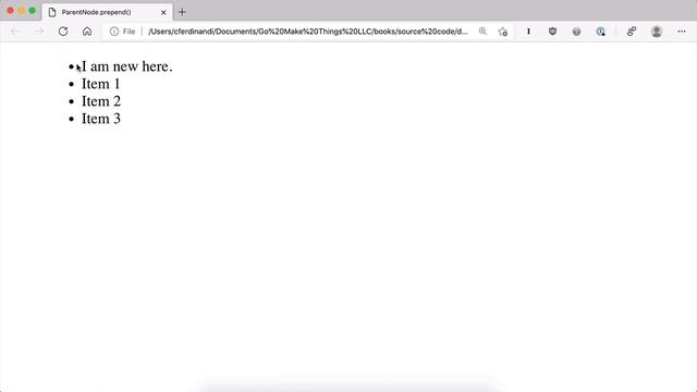 How to prepend an element with JavaScript смотреть онлайн