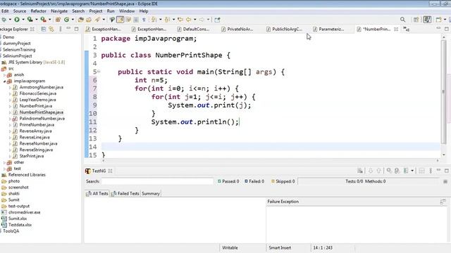 Print number triangle shape java code || Automation Testing full course #11|| Testing with Sumit смотреть онлайн