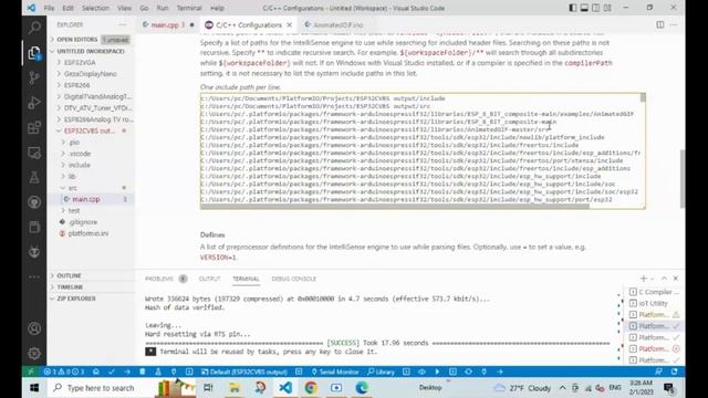 How to program ESP32 in Visual Studio code IDE PlatformIO смотреть онлайн