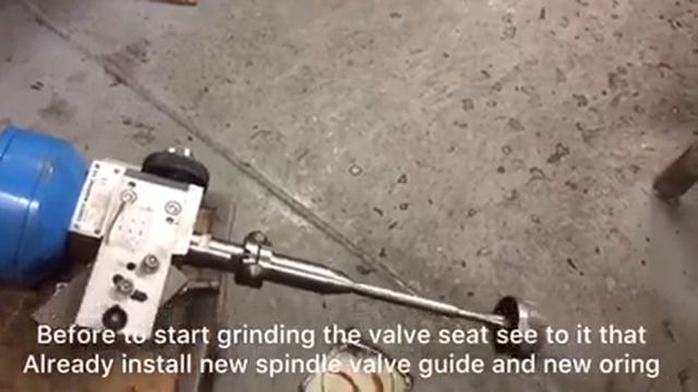 SET UP VALVE SEAT LATHE  CHRIS MARINE TOOL
