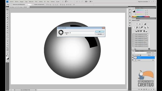 Entrenamiento Creativo - Tutorial en Español - Trabajar con Pinceles en Adobe Photoshop CS4 смотреть онлайн