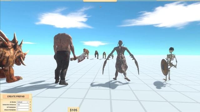 INFERNALS Team vs CARNIVORE DINOSAURS Team - Animal Revolt Battle Simulator смотреть онлайн