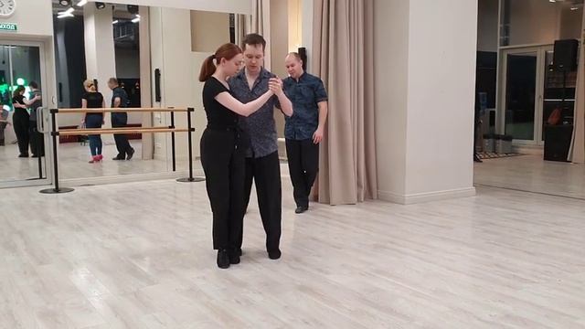 Сакады - Роман Гилев Елена Каменских, урок аргентинское танго 12.03.2020 смотреть онлайн
