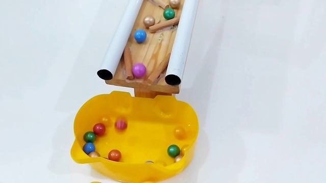 Marble Run☆Shishiodoshi с прозрачными трубами + качели с деревянными поручнями смотреть онлайн