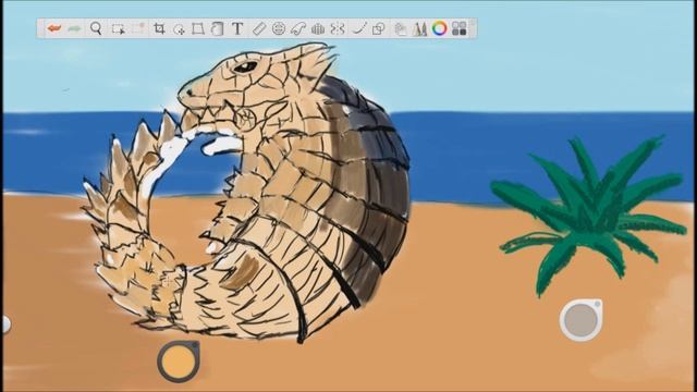 Como dibujar un lagarto armadillo- Ouroborus cataphractus sketchbook смотреть онлайн