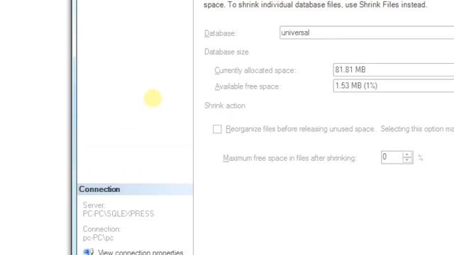 How To Shrink Database In Hindi 2020