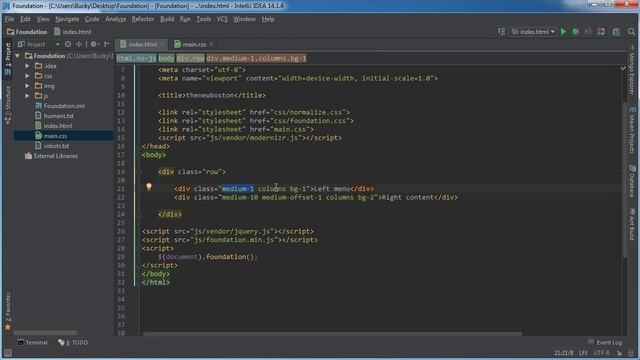 Foundation for Responsive Web Design Tutorial - 4 - Offset and Block Grid смотреть онлайн
