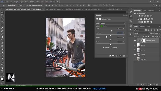 Classic Photo Manipulation editing | Photoshop Tutorials For KTM lovers смотреть онлайн