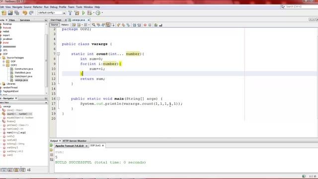 JAVA (OOP) 15: การใช้งาน Var args смотреть онлайн
