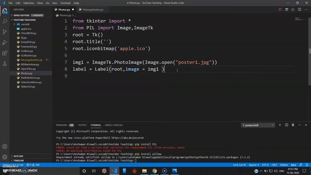 Add Pictures and Images to TKinter Application - Python Tutorial (2020) #16 смотреть онлайн