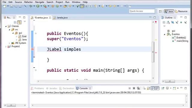 Curso de Java - Aula 38 Label смотреть онлайн