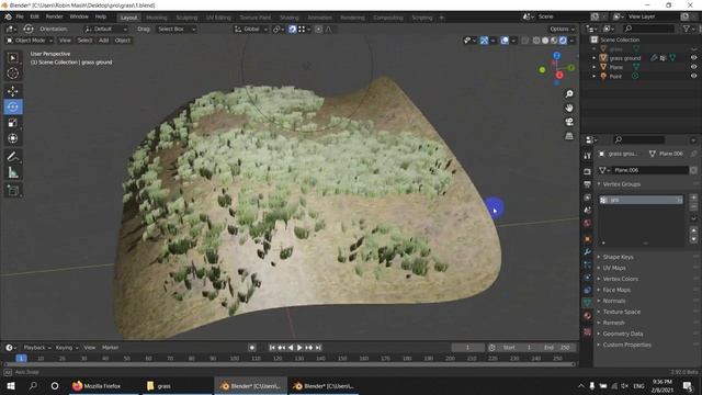 Blender 2.92 | Geometry Nodes how to make grass смотреть онлайн