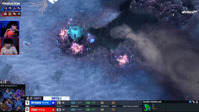 [2022 GSL Season 2] Ro.20 | Группа C | Матч 2: Armani (Z) vs. Zoun (P) смотреть онлайн