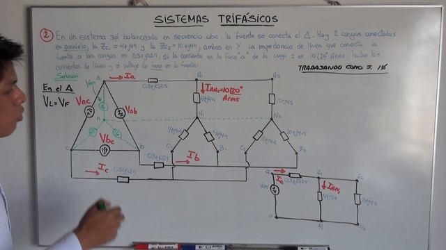 SISTEMAS TRIFASICOS BALANCEADOS ⫸ESTRELLA Y TRIANGULO (DELTA)?1 EJERCICIO DIFICIL con SOLUCION FACI смотреть онлайн