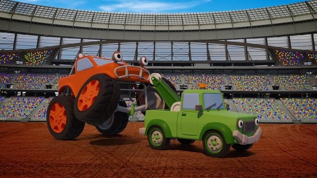 Tilly the Tow Truck Rescues Max the Monster Truck | Gecko's Garage | Educational Videos For Kids смотреть онлайн